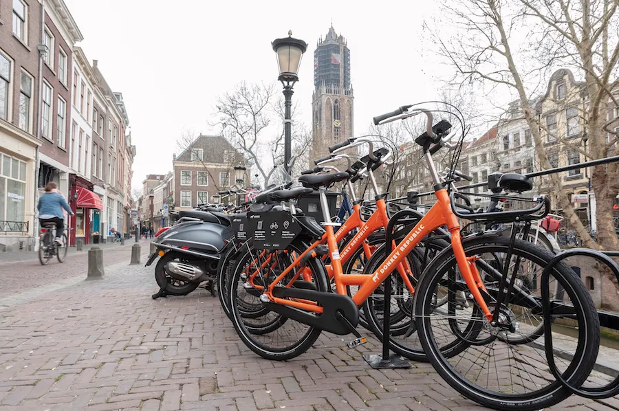 Donkey deelfietsen in Utrecht