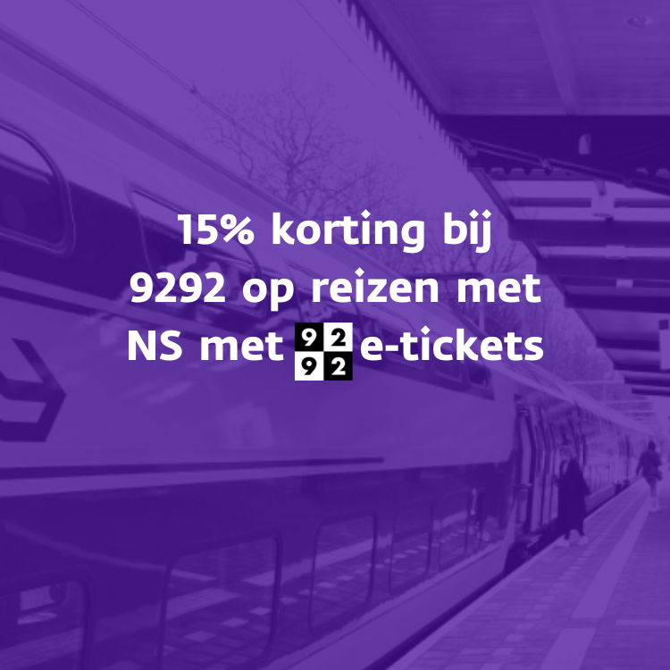 9292.nl - 15% op jouw NS met 9292